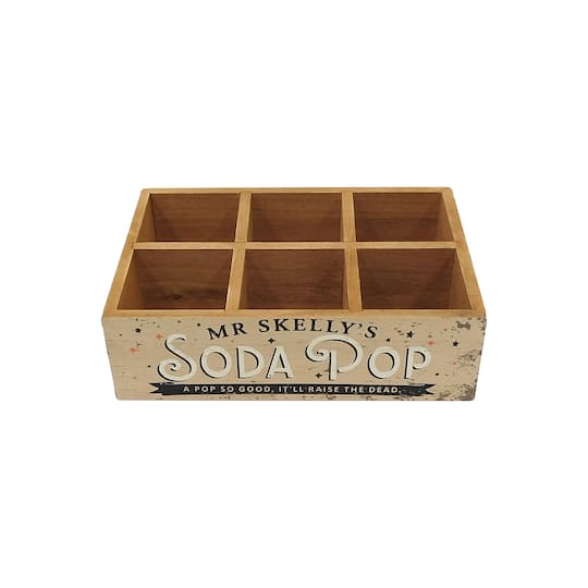 10" Mr. Skelly's Soda Pop Wood Bottle Crate by Ashland®